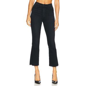 Mother Women The Hustler Ankle Fray Encounters At Night Pants Black 23